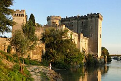 Castillo medieval junto al Ródano