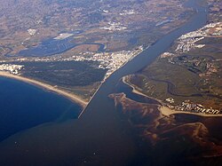 Desembocadura del Guadiana entre Ayamonte y Villarreal de San Antonio