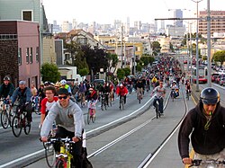 Participantes de Masa Crítica en San Francisco