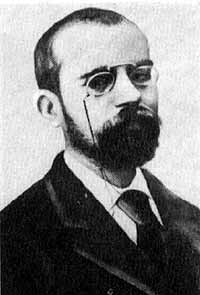 Retrato e información biográfica de Leopoldo Alas, Clarín