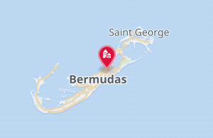 Mapa geográfico de las islas Bermudas