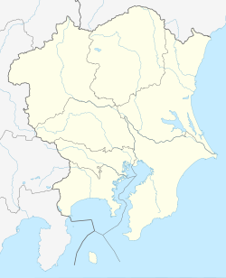 Mapa de la prefectura de Tokio ubicada en la región de Kantō