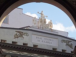 Planta superior del Teatro di San Carlo