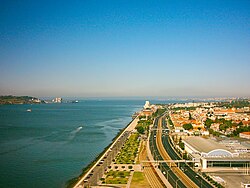 Estuario del río Tajo en Lisboa