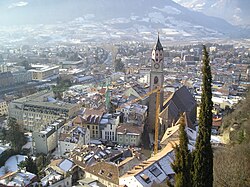 Centro de Merano en invierno