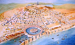 Reconstrucción moderna del puerto de Cartago