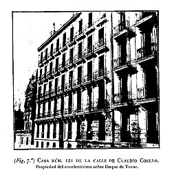 Casa en Calle Claudio Coello realizada por Manuel Medrano