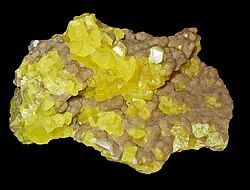 Cristales de azufre