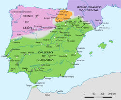 Mapa del Califato de Córdoba