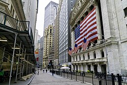 La bolsa de valores de la ciudad de Nueva York