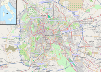 Ubicación y mapa del Coliseo en Roma