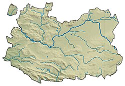 Mapa topográfico de la provincia de Ciudad Real
