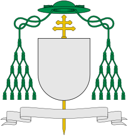 Modelo de escudo de armas de los primados católicos que no son cardenales