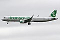 Detalle de una aeronave de Transavia