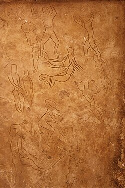 Pinturas rupestres en la cueva de Addaura