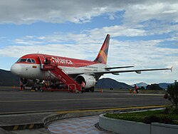 Avión Airbus A318 de Avianca