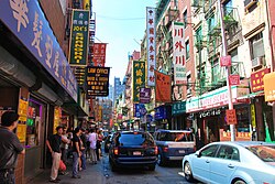 Barrio de Chinatown en Nueva York