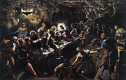 Última cena de Tintoretto