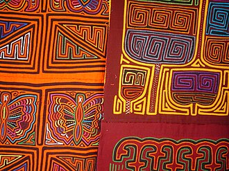 Molas tradicionales elaboradas por el pueblo guna
