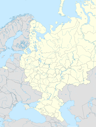 Mapa de ubicación de Novorosíisk en Rusia europea