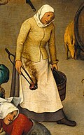 Detalle de rostros en la pintura
