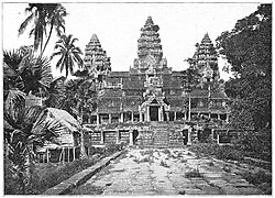 Fotografía histórica de las ruinas de Angkor en el siglo XIX