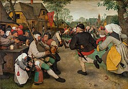 Danza de campesinos de Pieter Brueghel el Viejo