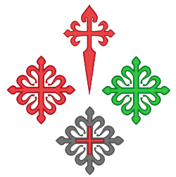 Cruces de las principales órdenes militares españolas