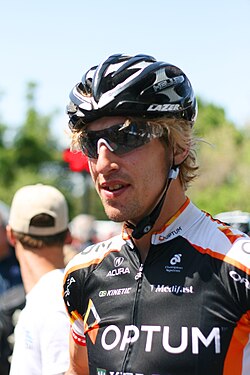 Fotografía del ciclista estadounidense Tom Zirbel