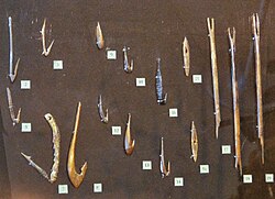 Herramientas de pesca del Mesolítico y Neolítico