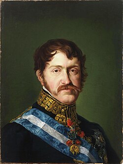 El infante Carlos María Isidro, autoproclamado rey con el nombre de Carlos V.