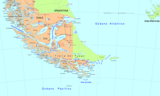 Representación gráfica y cartográfica de la zona insular austral