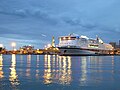Puerto de Génova de noche