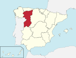 Mapa territorial de la Región de León según la división de Javier de Burgos de 1833