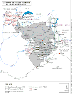 Evolución territorial de Saboya