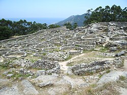 Restos arqueológicos del Castro de Santa Trega