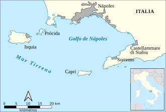 Representación cartográfica del Archipiélago Campano