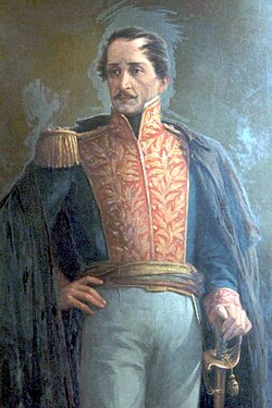Retrato al óleo de Francisco de Paula Santander por Ricardo Acevedo Bernal