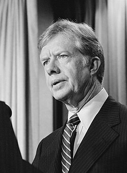 Jimmy Carter durante su mandato presidencial en 1980.