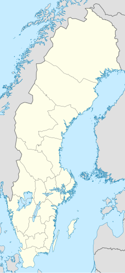 Mapa de Suecia como sede
