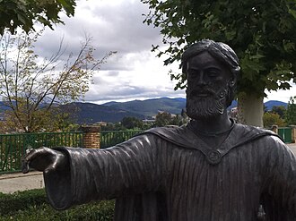 Estatua dedicada a Sancho el Mayor ubicada en Pamplona.