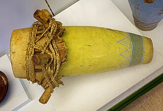 Tambor ceremonial vudú en el Museo Nacional de Antropología de Madrid