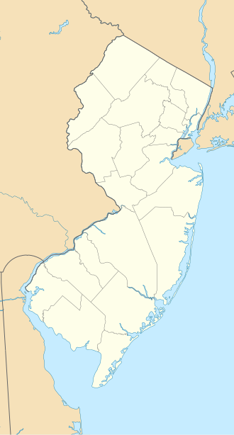 Mapa de localización de Newark en Nueva Jersey