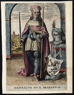 Enrique I de Brabante según un grabado del siglo XVI