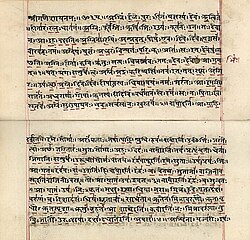 Manuscrito antiguo del Rig-veda