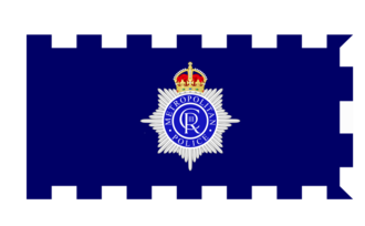 Bandera oficial del servicio de policía