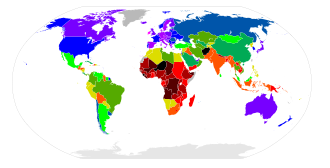 Mapa de mortalidad materna basado en informes globales