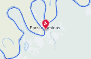 Mapa detallado del municipio de Barrancominas