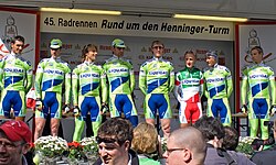 Equipo Liquigas-Doimo durante la competición