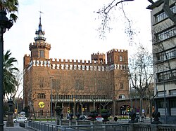 Vista del Castillo de los Tres Dragones en Barcelona.